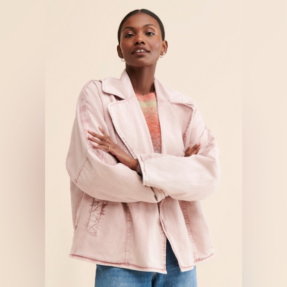 Free People Jackets & Blazers - Lolo Denim Oversized Quilt Coat